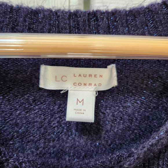 LC Lauren Conrad Christmas Sloth Sweater Women's Medium - Picture 3 of 5